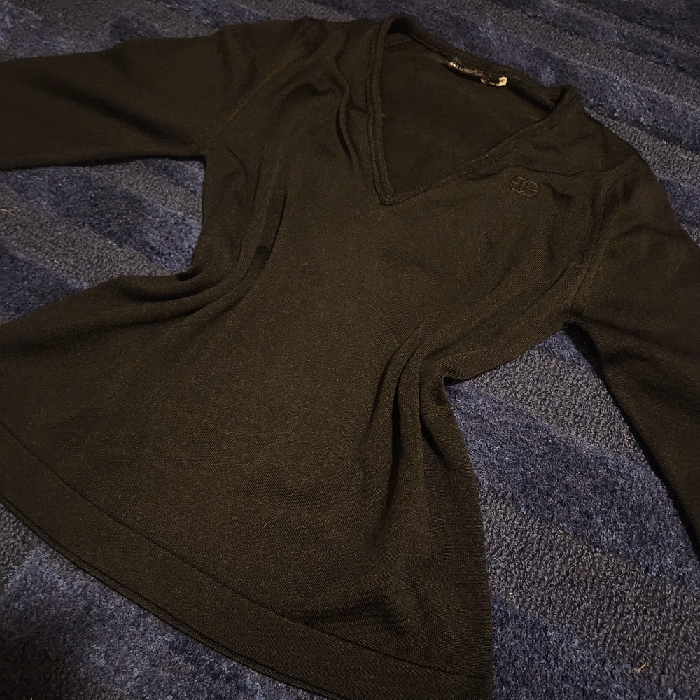 Vintage Givenchy Sport Black V-neck Sweater